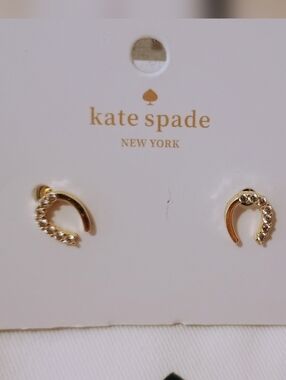 Kate Spade Horseshoe Stud Earrings Gold